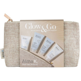 Набор дорожный для женщин Glow & Go Alma K, (30 мл/30 мл/15 мл/30 мл)
