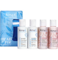 Набор дорожный по уходу за телом и волосами Head to Toe Essentials  Alma K (100мл/100мл/100мл/100мл)