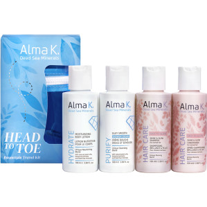 Набор дорожный по уходу за телом и волосами Head to Toe Essentials  Alma K (100мл/100мл/100мл/100мл)