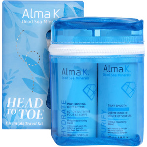 Набор дорожный по уходу за телом и волосами Head to Toe Essentials  Alma K (100мл/100мл/100мл/100мл)